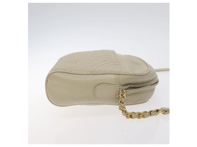Borsa a Spalla BALLY in Pelle Beige Oro Auth BA3408 D'oro - vista 3