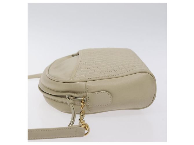 Borsa a Spalla BALLY in Pelle Beige Oro Auth BA3408 D'oro - vista 4
