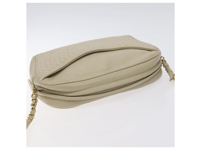 Borsa a Spalla BALLY in Pelle Beige Oro Auth BA3408 D'oro - vista 6