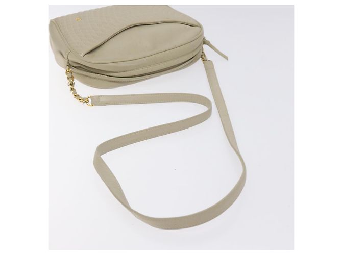 Borsa a Spalla BALLY in Pelle Beige Oro Auth BA3408 D'oro - vista 7