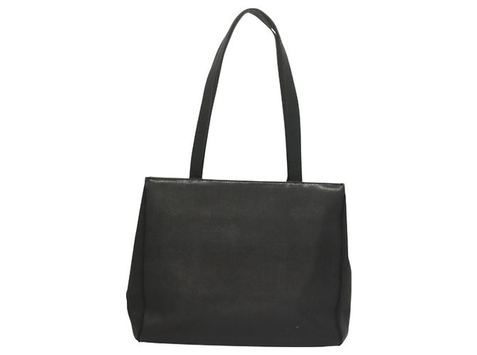 Borsa Tote Vala in pelle nera e oro Salvatore Ferragamo Auth 131008 Nero D'oro - vista 3