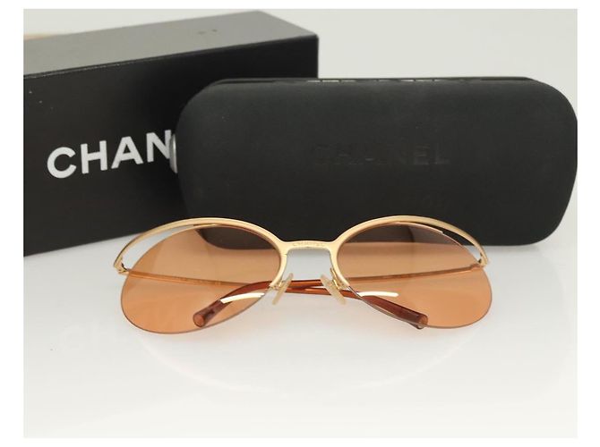 Gafas de sol CHANEL metal naranja CC Auth SW927 - vista 10