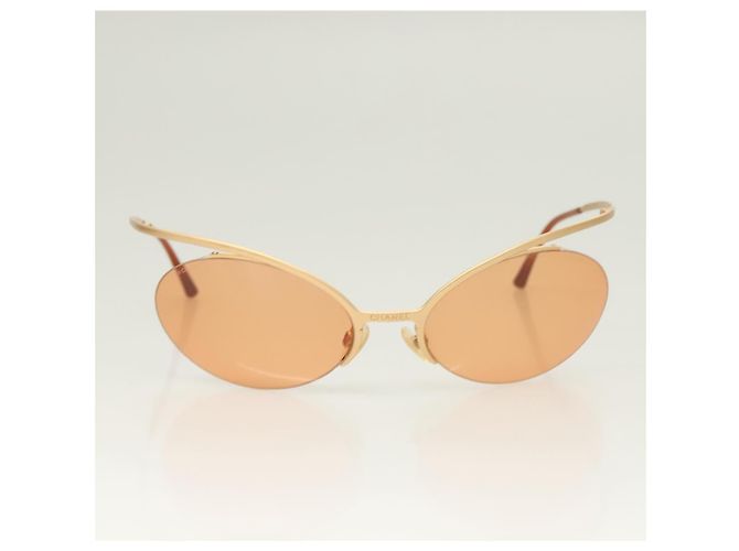 Gafas de sol CHANEL metal naranja CC Auth SW927 - vista 2