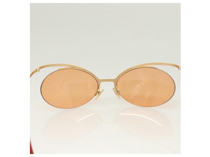 Gafas de sol CHANEL metal naranja CC Auth SW927 - vista 3