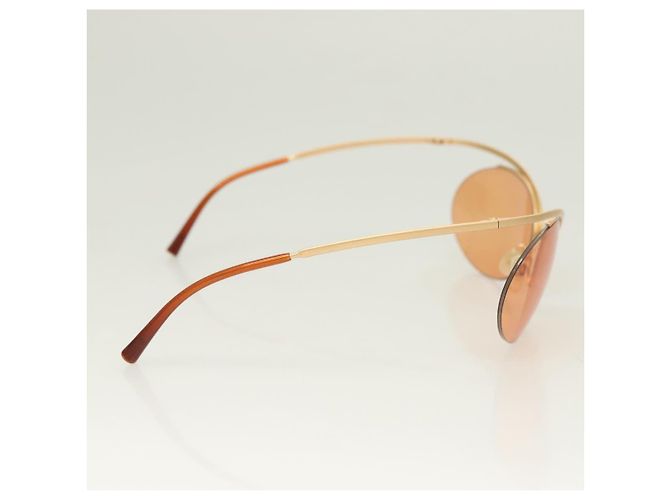 Gafas de sol CHANEL metal naranja CC Auth SW927 - vista 6