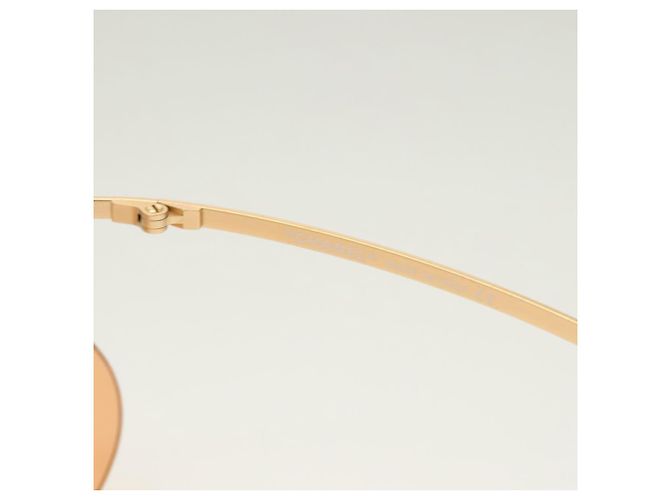 Gafas de sol CHANEL metal naranja CC Auth SW927 - vista 8