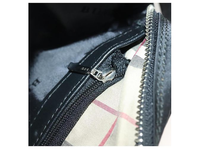 Borsa a tracolla BURBERRY in nylon nero argento autentica bs27160 - vista 11
