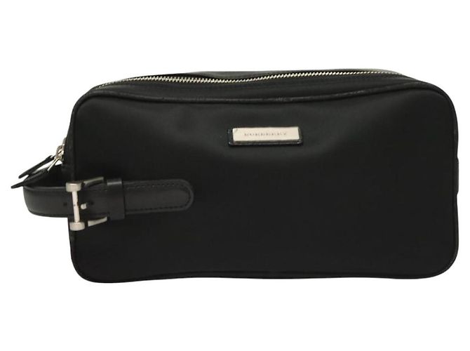 Borsa a tracolla BURBERRY in nylon nero argento autentica bs27160 - vista 13