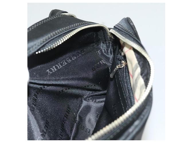 Borsa a tracolla BURBERRY in nylon nero argento autentica bs27160 - vista 18