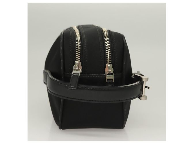 Borsa a tracolla BURBERRY in nylon nero argento autentica bs27160 - vista 4