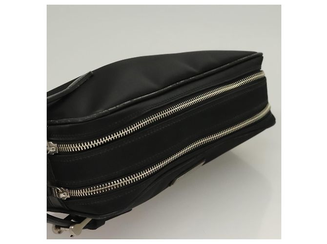 Borsa a tracolla BURBERRY in nylon nero argento autentica bs27160 - vista 5