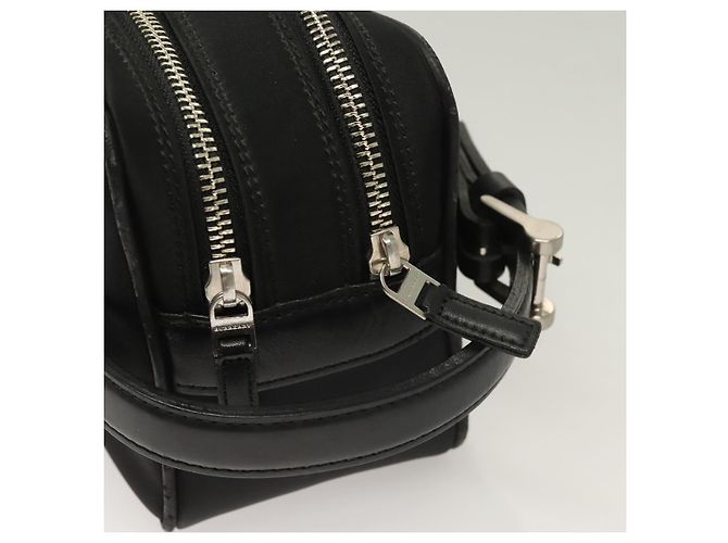 Borsa a tracolla BURBERRY in nylon nero argento autentica bs27160 - vista 8