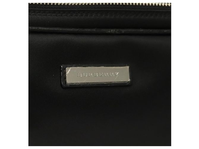 Borsa a tracolla BURBERRY in nylon nero argento autentica bs27160 - vista 9