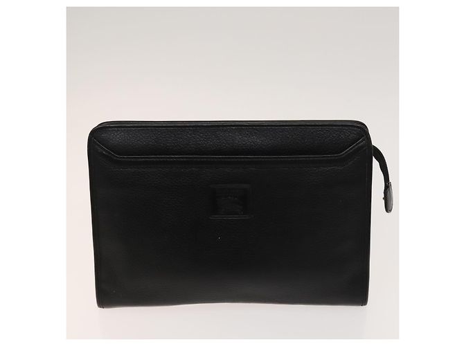 Borsa a spalla Burberry Nova Check in nylon e pelle 3 set nero marrone Auth bs27232 - vista 10