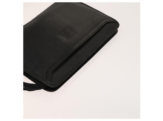 Borsa a spalla Burberry Nova Check in nylon e pelle 3 set nero marrone Auth bs27232 - vista 13