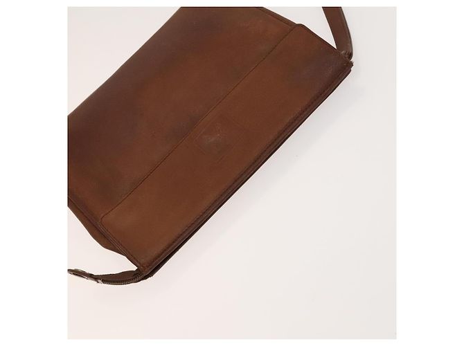 Borsa a spalla Burberry Nova Check in nylon e pelle 3 set nero marrone Auth bs27232 - vista 20