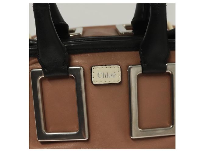Chloé Etel Borsa a Mano in Pelle 2 in 1 Rosa Argento Auth BA3474 - vista 14