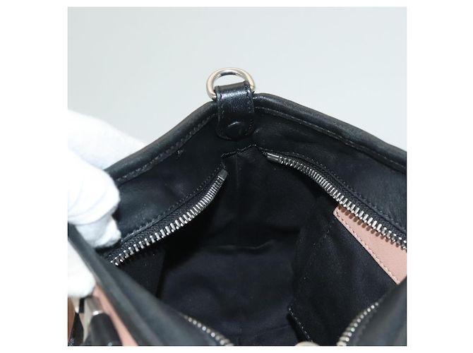 Chloé Etel Borsa a Mano in Pelle 2 in 1 Rosa Argento Auth BA3474 - vista 19