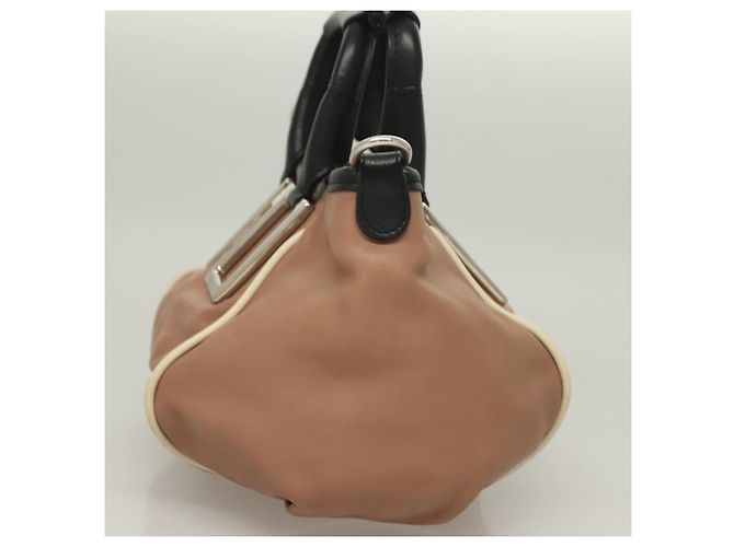 Chloé Etel Borsa a Mano in Pelle 2 in 1 Rosa Argento Auth BA3474 - vista 4
