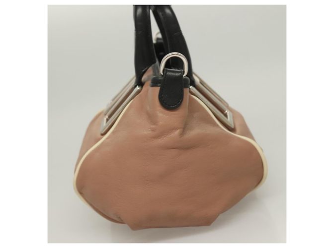 Chloé Etel Borsa a Mano in Pelle 2 in 1 Rosa Argento Auth BA3474 - vista 5