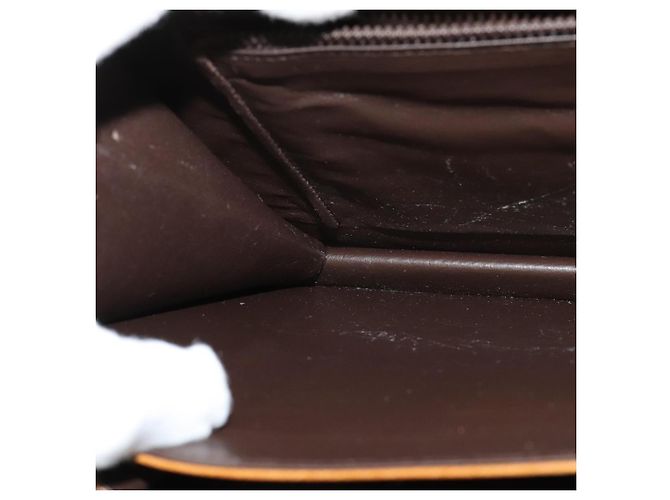 Borsa a mano BALLY in pelle 2 vie marrone oro Auth BA3625 D'oro - vista 20