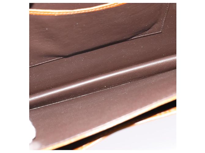 Borsa a mano BALLY in pelle 2 vie marrone oro Auth BA3625 D'oro - vista 21