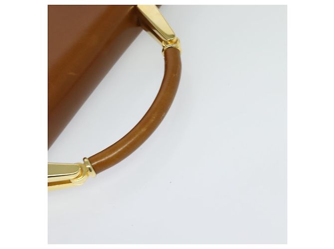 Borsa a mano BALLY in pelle 2 vie marrone oro Auth BA3625 D'oro - vista 7
