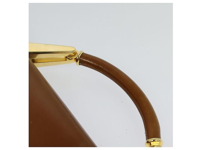 Borsa a mano BALLY in pelle 2 vie marrone oro Auth BA3625 D'oro - vista 8