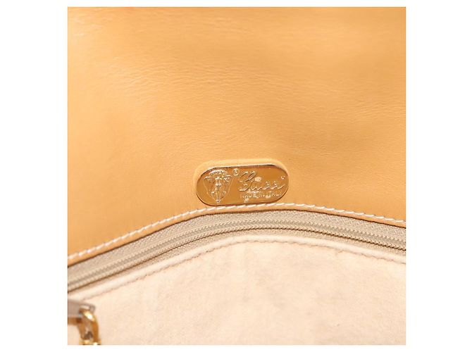 Gucci Borsa a spalla Micro GG Supreme PVC Beige Oro Auth ki5787 D'oro - vista 16