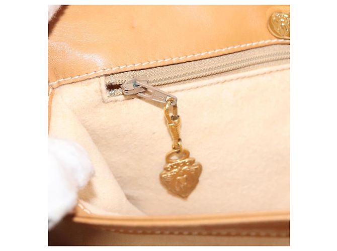 Gucci Borsa a spalla Micro GG Supreme PVC Beige Oro Auth ki5787 D'oro - vista 22