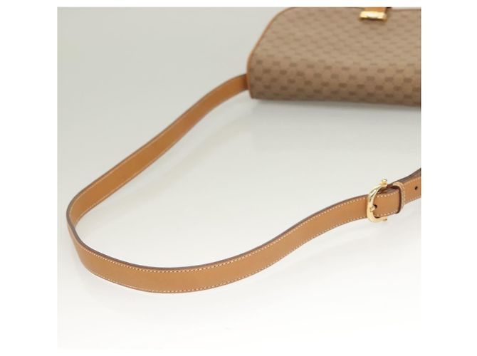 Gucci Borsa a spalla Micro GG Supreme PVC Beige Oro Auth ki5787 D'oro - vista 7