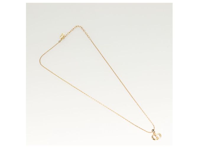 Collana Christian Dior metallo oro Auth SW947 D'oro - vista 2