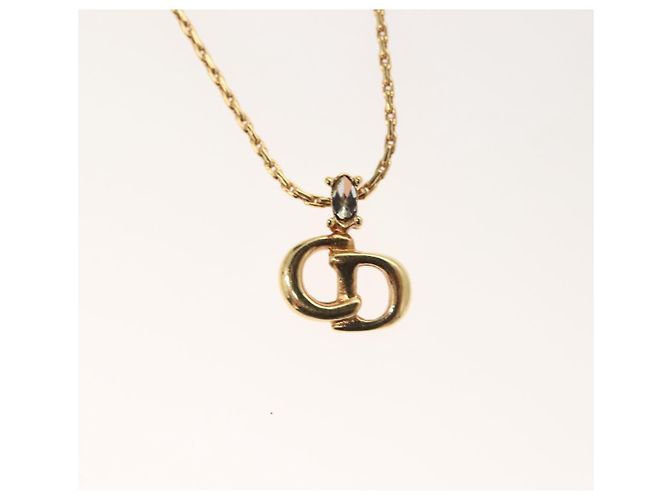 Collana Christian Dior metallo oro Auth SW947 D'oro - vista 3