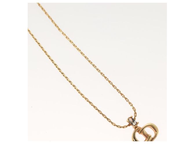Collana Christian Dior metallo oro Auth SW947 D'oro - vista 4