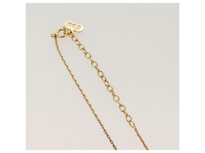 Collana Christian Dior metallo oro Auth SW947 D'oro - vista 7