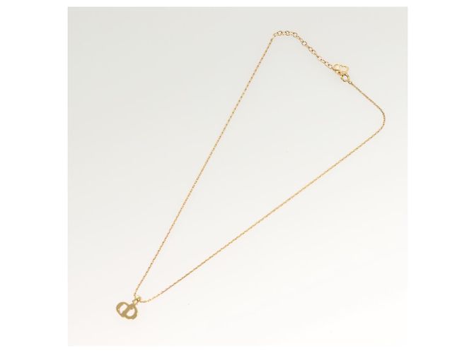 Collana Christian Dior metallo oro Auth SW947 D'oro - vista 9