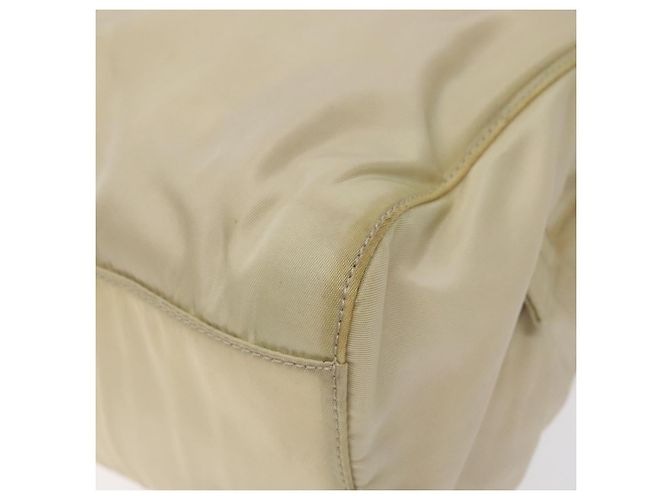 PRADA Borsa a mano in nylon beige Auth bs27127 - vista 14