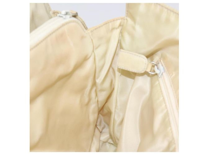 PRADA Borsa a mano in nylon beige Auth bs27127 - vista 19