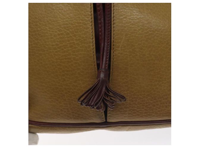 CARTIER Borsa a Spalla Must Line Pelle Marrone Oro Auth BA3580 D'oro - vista 15
