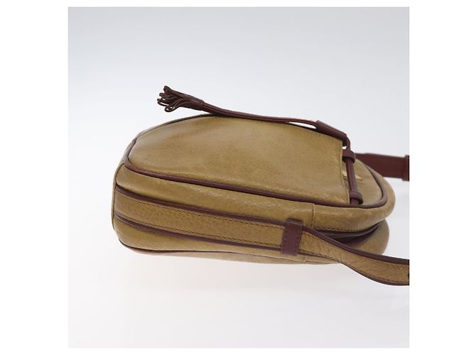 CARTIER Borsa a Spalla Must Line Pelle Marrone Oro Auth BA3580 D'oro - vista 4