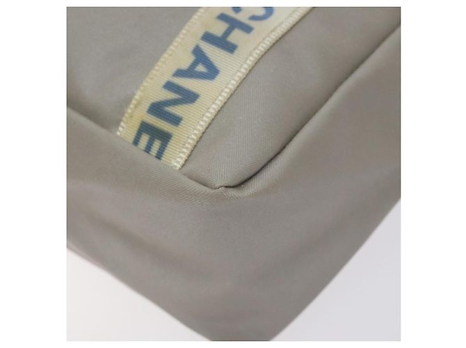 CHANEL Tote Bag PVC Canvas Greige Silber CC Auth bs26664 - Ansicht 17