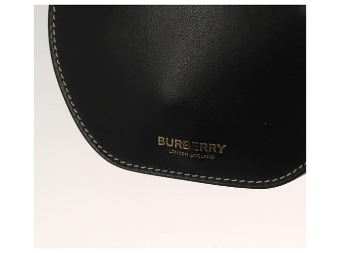 Borsa a vita in pelle nera e oro Burberry Auth bs27391 Nero D'oro - vista 18