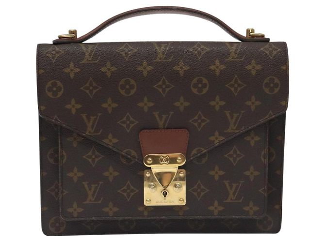 LOUIS VUITTON Monogram Monceau 28 Borsa a Mano M51185 LV Auth 130236 Monogramma - vista 13
