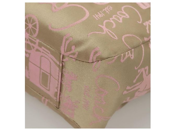 Coach Tote Bag Nylon Pink Silver Auth bs27221 - view 11