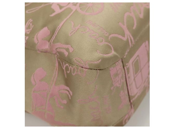 Coach Tote Bag Nylon Pink Silver Auth bs27221 - view 12