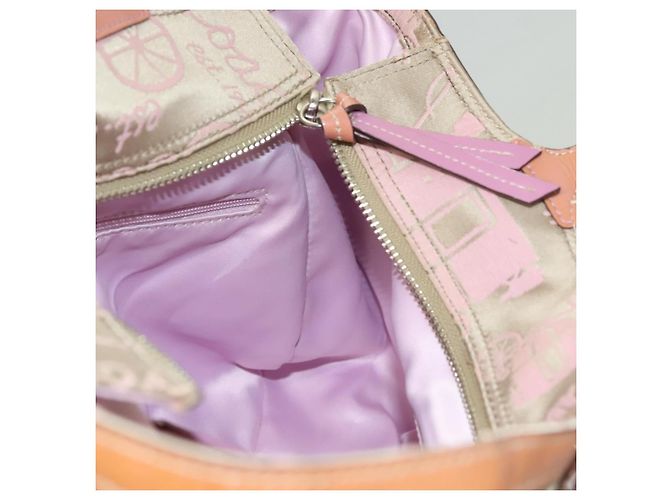 Coach Tote Bag Nylon Pink Silver Auth bs27221 - view 18