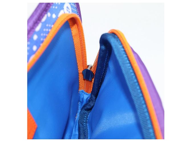 Borsa a vita GUCCI Nylon Argento Viola 752102 Auth 127885M Porpora - vista 20