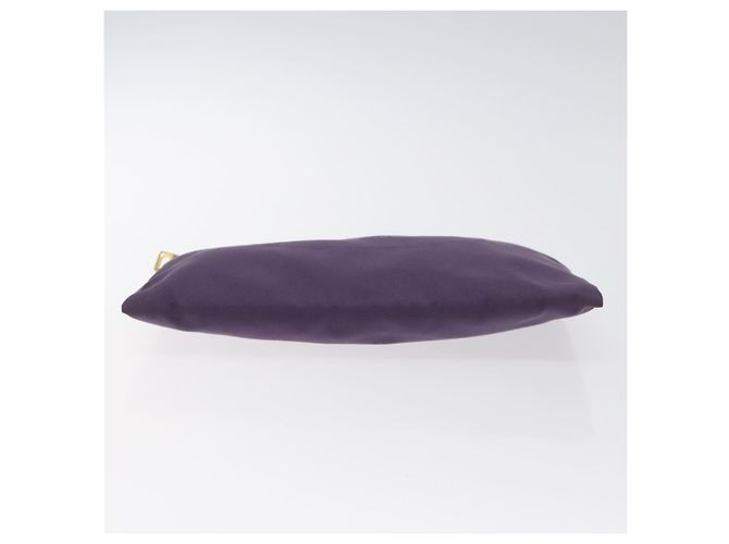 Pochette Prada in nylon viola oro Auth ti3227 D'oro Porpora - vista 6
