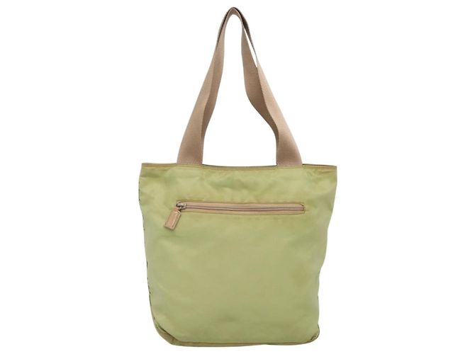 PRADA Tote Bag Nylon Hellgrün Auth 127872 - Ansicht 2