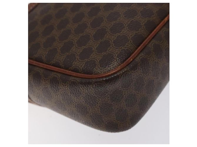 Céline Bolso de hombro de lona Macadam CELINE en cuero PVC marrón dorado Auth 130409 Castaño - vista 15